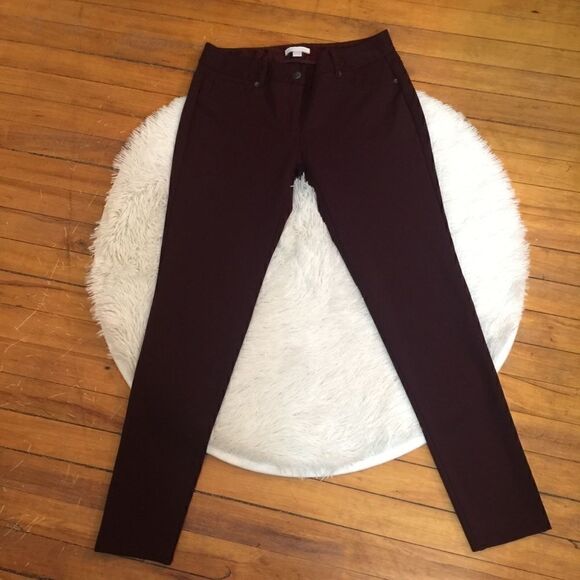 New York & Co Berry Wine Thick jegging Jeans - Picture 4 of 4